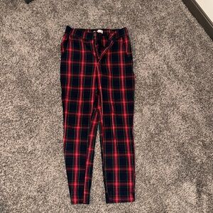 Stylish Plaid Hollister Pants - XS